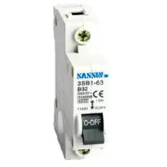 1-Pole 63A Din Rail Circuit Breaker – Industrial Grade, Sassin 1
