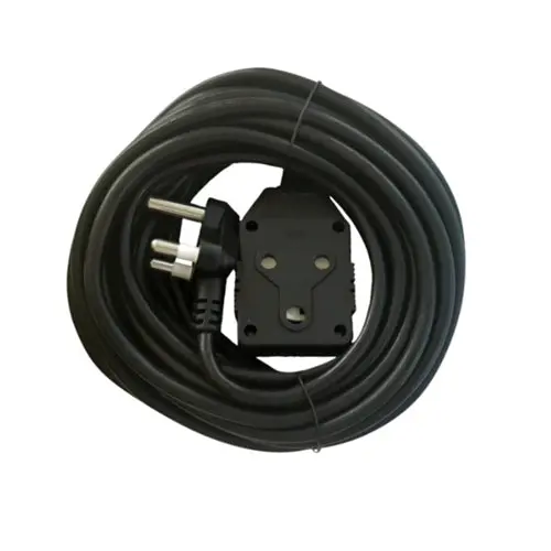 10-Meter Black Extension Cable With Plastic Janus Connector (Aok-12C) 1