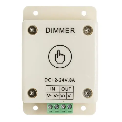 12–24V 8A Touch-Sensitive Led Dimmer – Smooth Analog/Digital Brightness Control 1