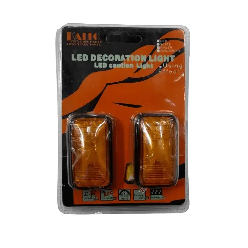 12–24V Amber Caution Light Pair – Led Warning Beacon Set 1