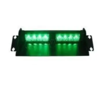 12–24V Green Led Dash-Mount Warning Light – 8-Led Flashing Indicator – Pc-19G 1
