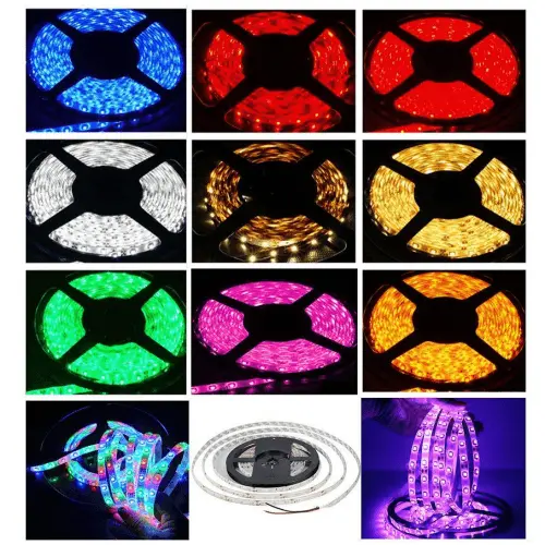 12V 3528 Yellow Led Strip – 8Mm, Ip65, 5-Meter Roll 1