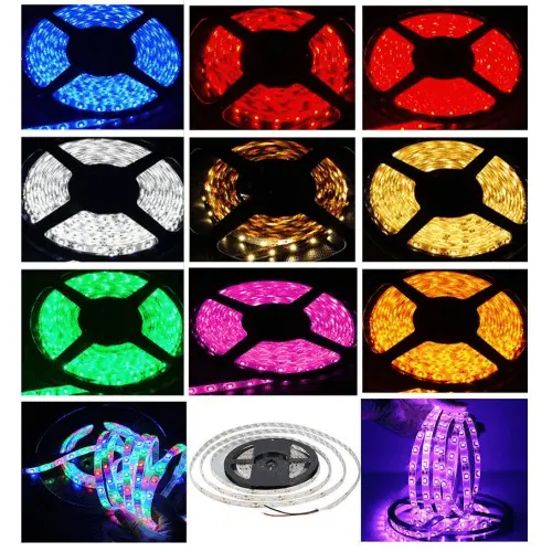 12V 8Mm 3528 Led Strip Light – 60 Leds/M, Ip65 Waterproof, 5M Roll, 6000K Cool White 1