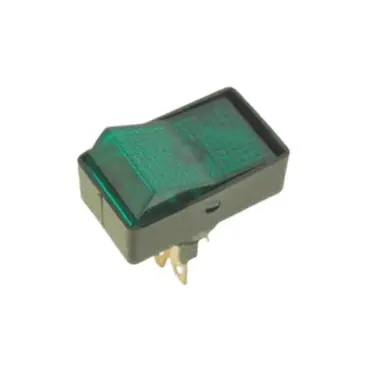 12V Black Rocker Switch – 3-Pin, Integrated Green Led Indicator 1
