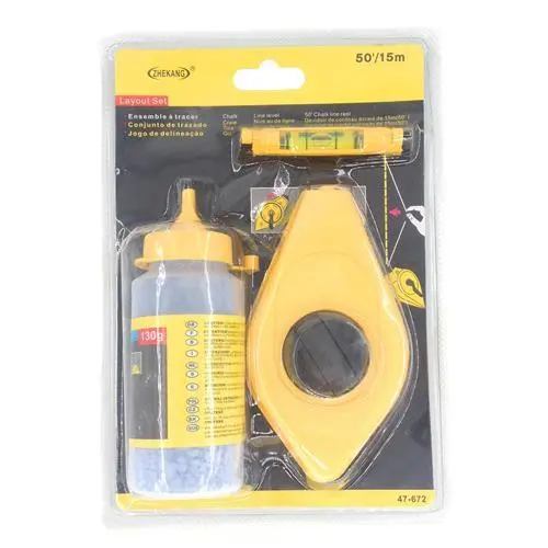 15-Meter Chalk Line Level Kit – Professional Layout Tool Set 1
