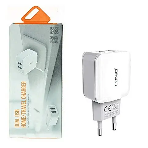 2.4A Dual-Port Usb Wall Charger For Home And Travel – Model A2202 1