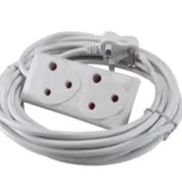 20-Meter White Extension Lead With Dual 10A Sockets (Cb-01) 1
