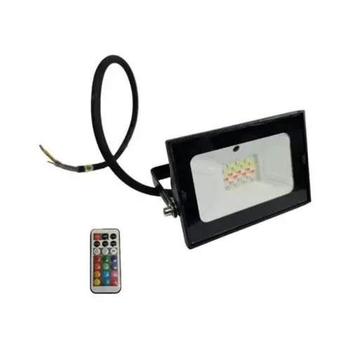 20W Rgb Combat-Style Led Floodlight – Ip65-Rated Outdoor Lighting 1