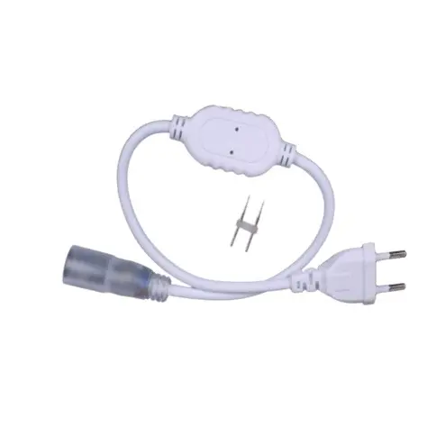 220V 14Mm Round Neon Led Rope Light With Integrated Power Cable 1