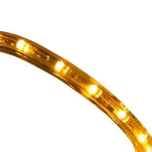 220V Warm White (3500K) Round Led Rope Light – 1M, 2-Wire, Clearance 1