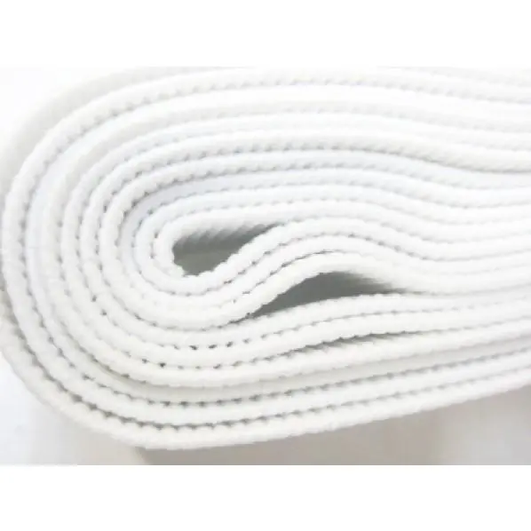 25Mm White Ribbed Non-Roll Elastic For Comfortable Fit 1