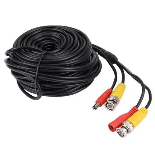 30M Rg59 Coaxial Cctv Cable With Pre-Attached Bnc Connectors & Power Taps 1