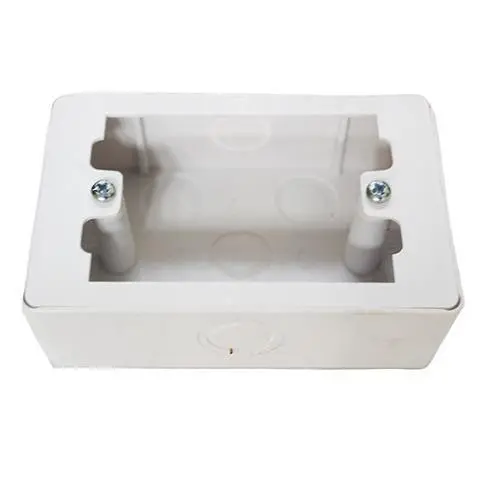 4-Gang Surface-Mount Pvc Extension Wall Box – Flush-Fit Design 1