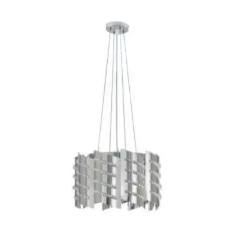 4-Light Chrome E14 Pendant Lamp – Contemporary Suspended Ceiling Light 1