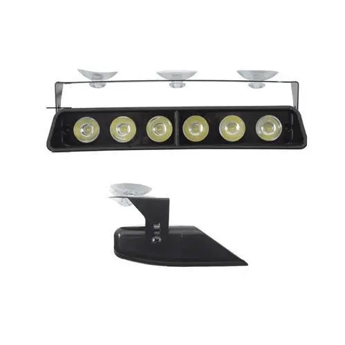 6-Led Budget Dash Mount Light – White Output, Lightweight Vehicle Warning 1