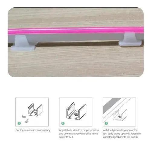 6Mm × 19Mm Neon Led Rope Light Fixing Clip 1