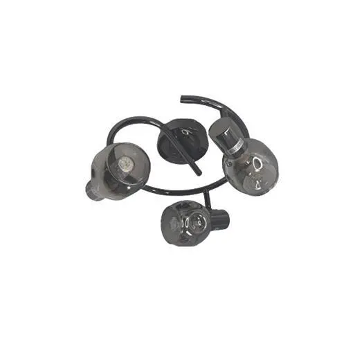 8018/3A Swivel Ceiling Spotlights – Chrome Finish With Smoked Glass 1