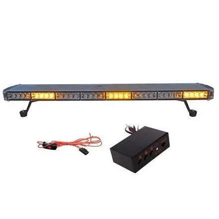 96Cm Slim Amber Warning Lightbar – A-Lens Roof Mount, Full-Size Emergency Lighting 1