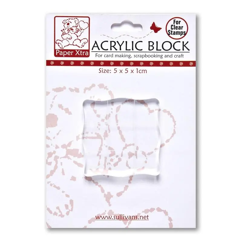 Acrylic Block – Clear, Heavy-Duty Paper Xtra Mounting Block For Stamping 1