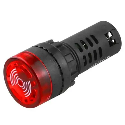 Ad16-22Sm 220V Red Circular Ac Electric Buzzer 1
