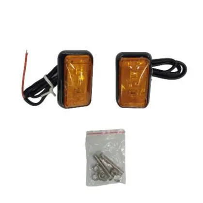 Amber Marker Light Pair – 12–24V, Kaito Brand, Dot-Compliant 1