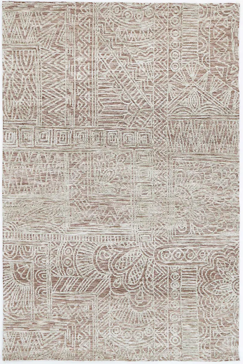 Amritsar Newburg Rust Tribal Area Rug 1