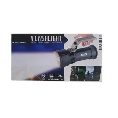 Andowl Q-S114 Rechargeable Led Torch – 18650 Battery Powered Flashlight 1