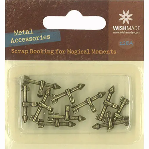 Antique Gold Metal Decorative Bars For Scrapbooking – 20 Mm Accent Strips 1