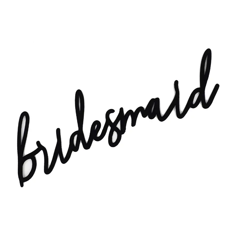 Arbee Bridesmaid-Themed Iron-On Craft Patch – 1 Unit 1