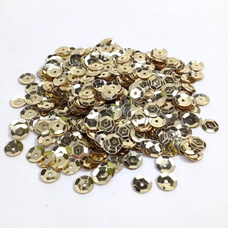 Arbee Gold Cup Sequins – 6Mm Round Metallic Embellishments 1