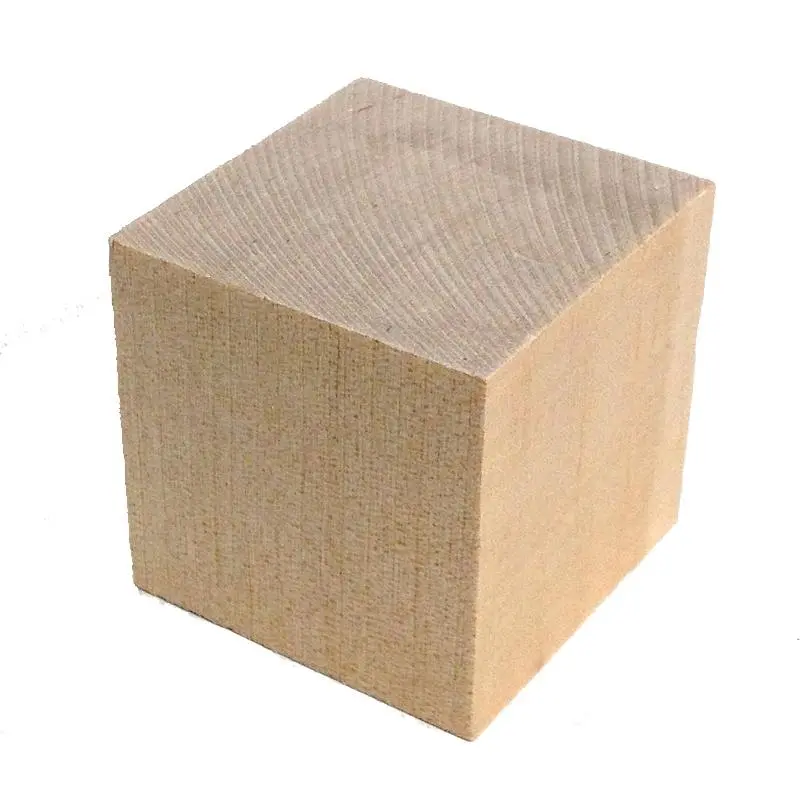 Arbee Natural Wooden Craft Cube – 50 Mm Solid Beech, Unfinished 1