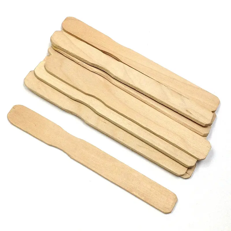 Arbee Wooden Paddle Sticks – Natural Birch Craft Stirring & Mixing Tools 1