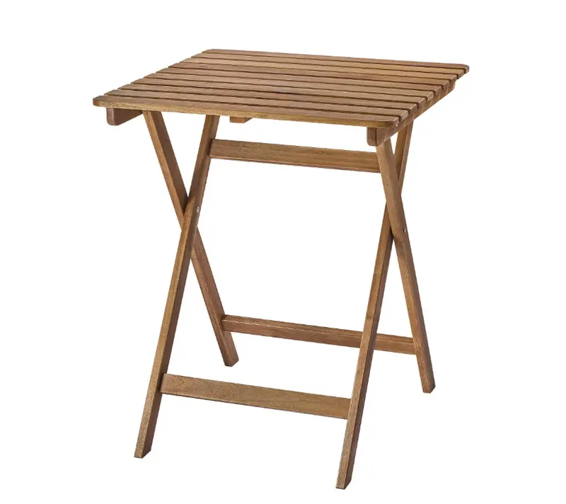 Askholmen Foldable Outdoor Side Table – Dark Brown, 60X62 Cm 1