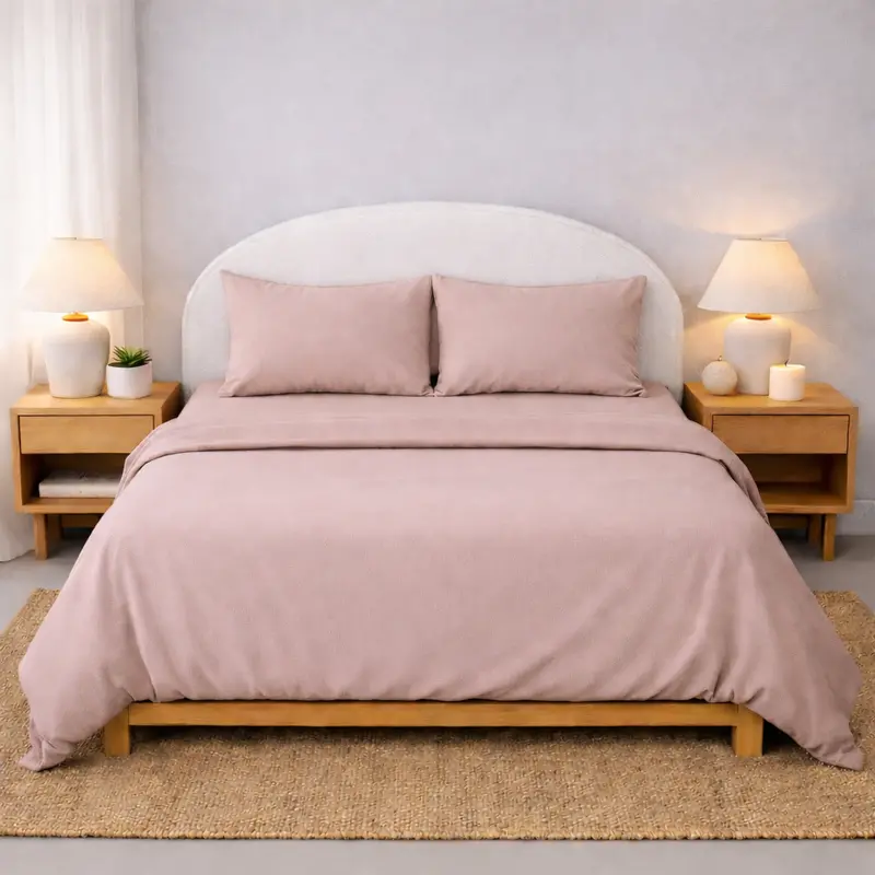 Athena Microfiber Bed Sheet Set In Blush Pink – Luxuriously Soft, Fade-Resistant Bed Linens 1