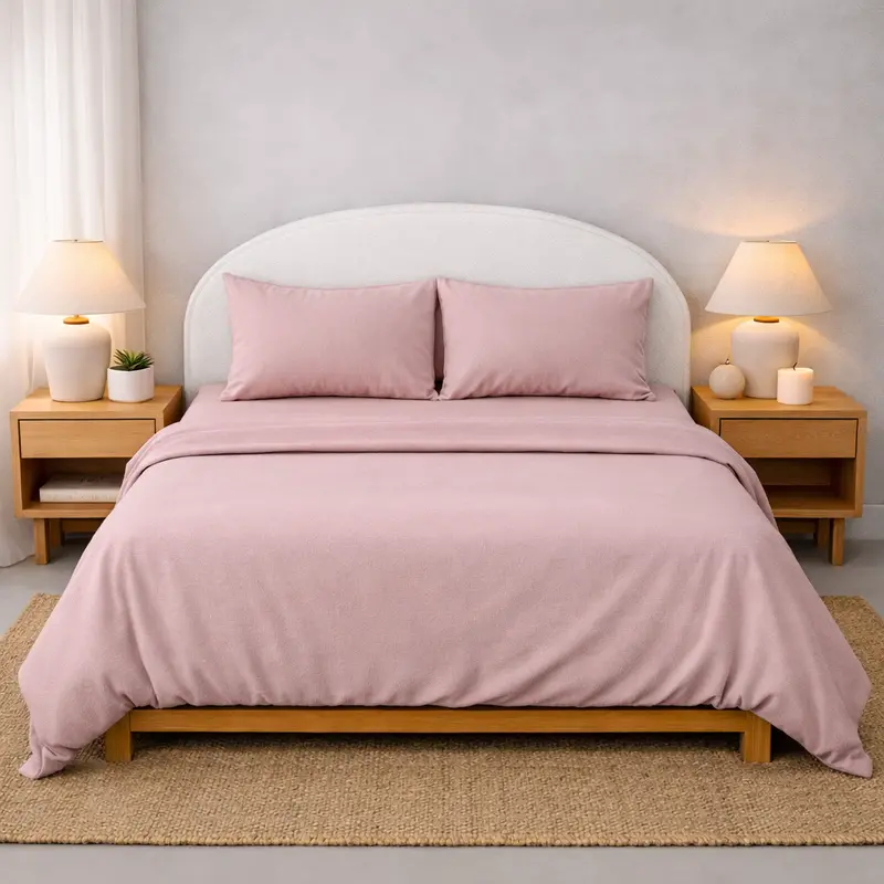 Athena Microfibre Bed Sheet Set – Double Size In Classic Grey-Tone 1