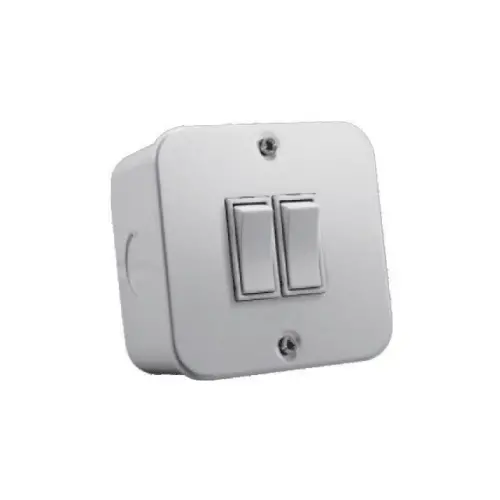 Ausma A-M102 Heavy-Duty 2-Lever Industrial Toggle Switch – White 1