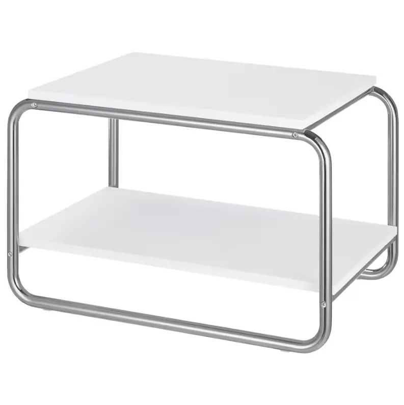 Baggboda Stylish White Side Table – 71X50 Cm Surface Area 1