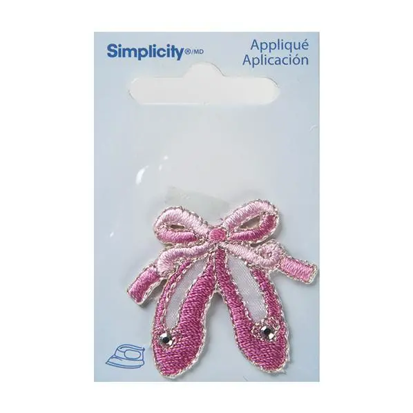 Ballet Slippers Iron-On Applique By Simplicity 1