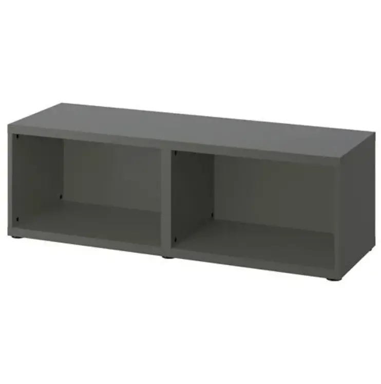 Bestå Dark Grey Tv Bench Frame – 120 Cm Wide Modular Base 1