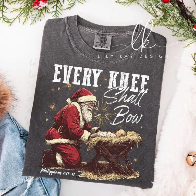 Biblical Declaration Ornament: Every Knee Shall Bow 1