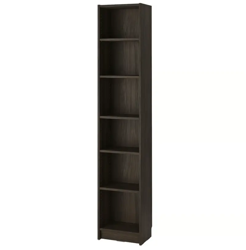 Billy Dark Brown Oak Effect Bookcase – 202 Cm Tall Floor-To-Ceiling Shelf 1