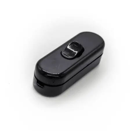 Black 250V 2A Inline Rocker Switch – Slim Profile 1