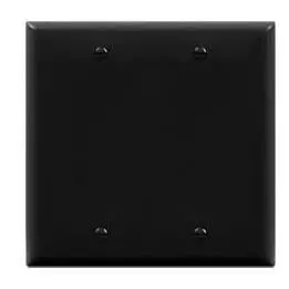 Black 4-Gang Blank Wall Plate Cover – S2-200 By Hello Today 1
