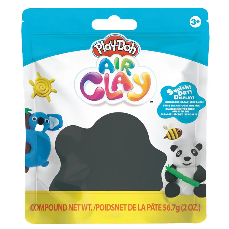 Black Air-Dry Modeling Clay For Kids – 2 Oz Play-Doh Air Clay 1