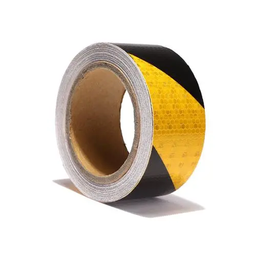 Black-And-Orange Reflective Arrow Warning Tape – 50Mm × 5M Roll 1