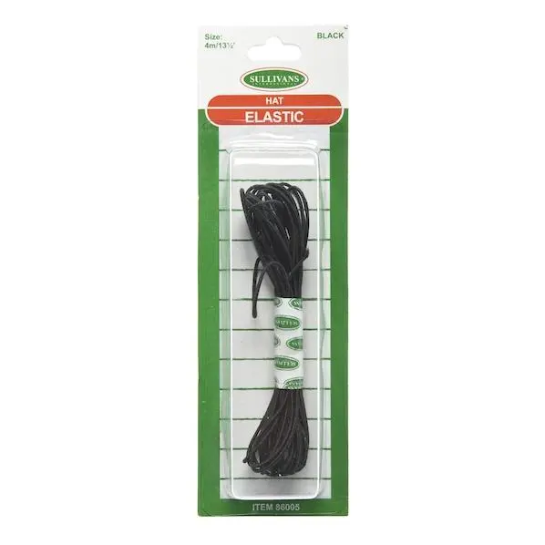 Black Elastic Hat Band By Sullivan – 4-Meter Roll 1