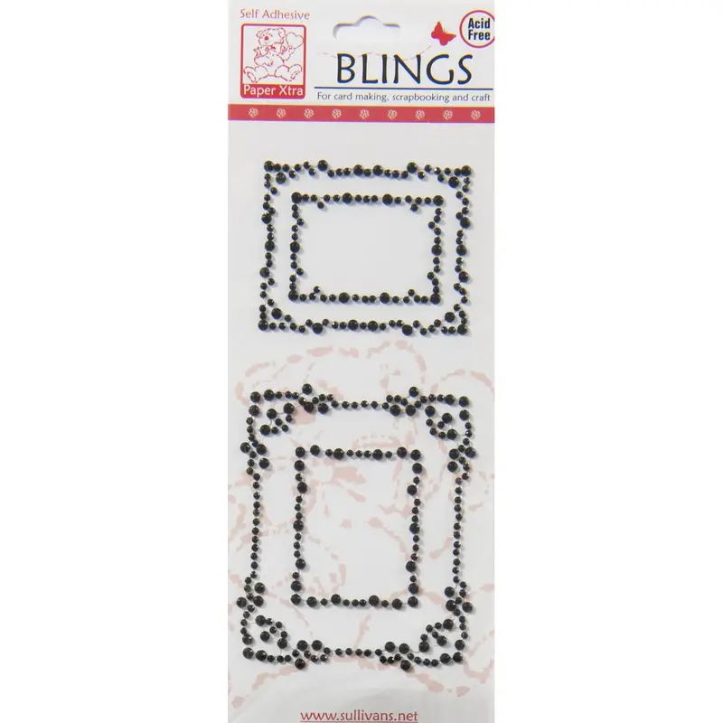 Black Frame-Style Bling Embellishments – Sullivans Decorative Accents 1