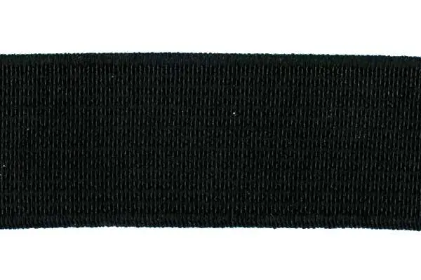 Black Non-Roll Elastic Band – 20Mm Width 1