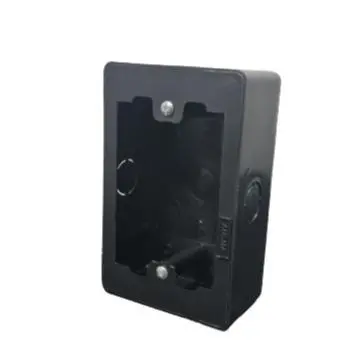 Black Pvc Surface-Mount 4-Gang × 2-Module Extension Wall Box 1