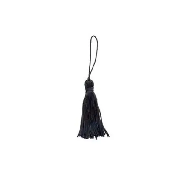 Black Rayon Chainette Tassel Trim – Sullivans, 75Mm 1
